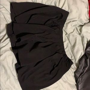 Black miniskirt